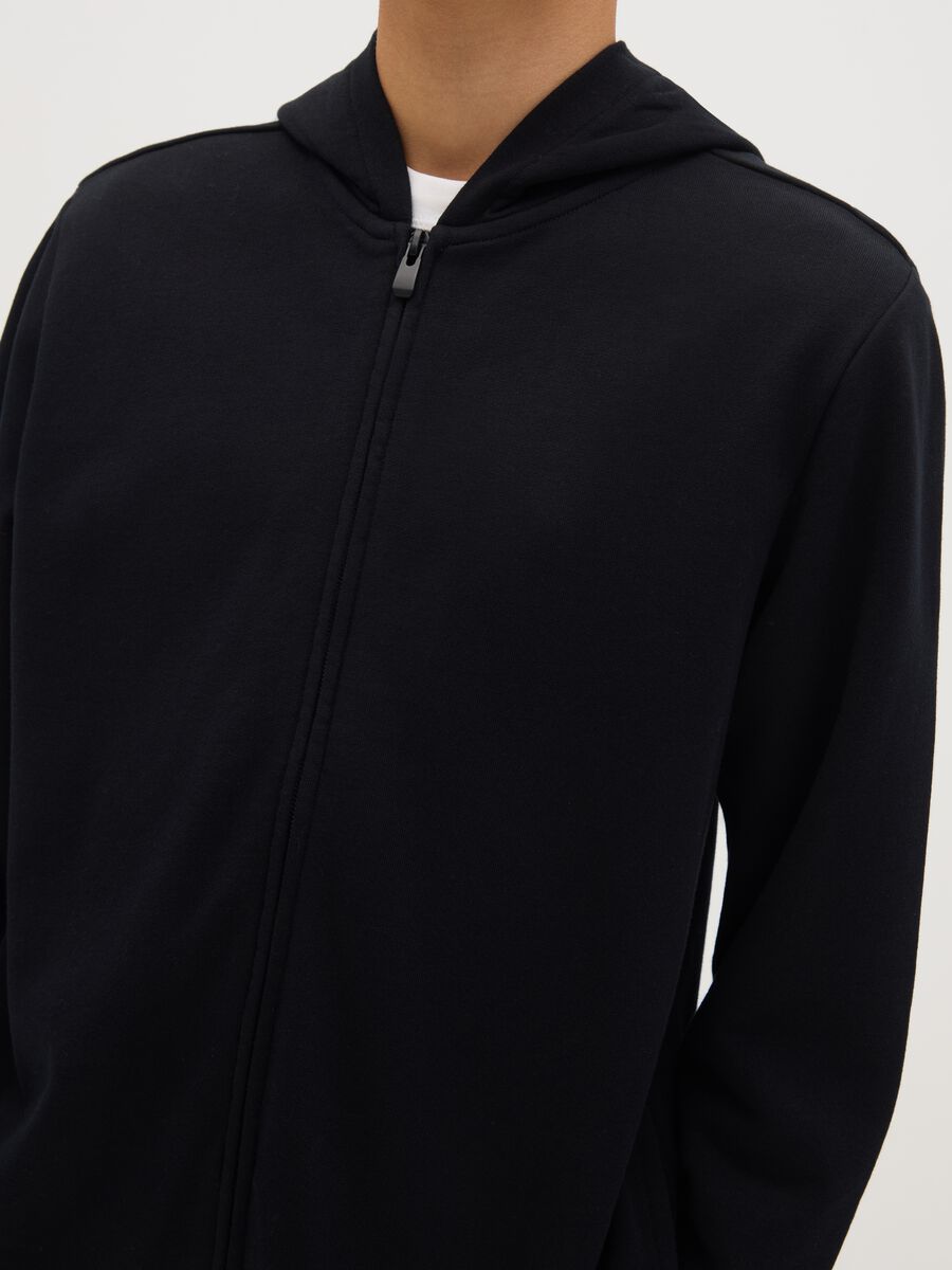 Essential full-zip sweatshirt with hood_1
