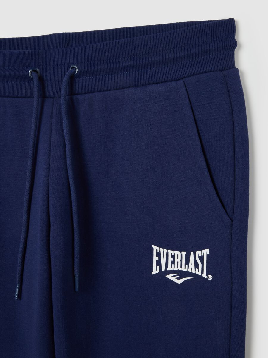 Blue Jogging Trousers in Cotton Blend_5