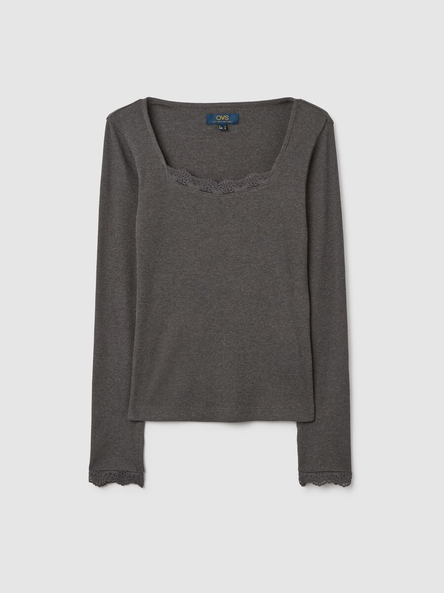 Maglia grigia a maniche lunghe in misto cotone_4