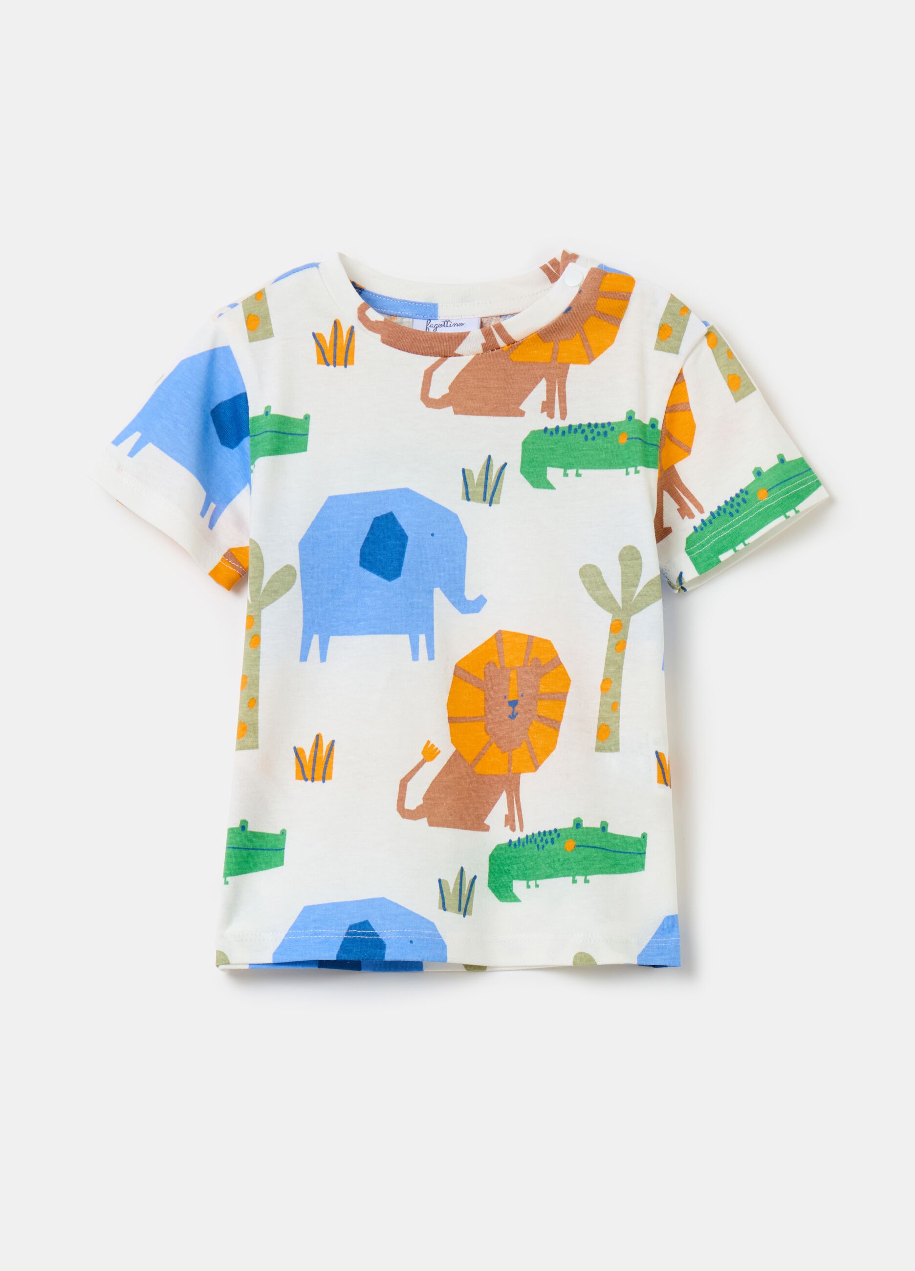 Printed cotton T-shirt