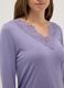 Purple nightshirt with lace V-neck regular fit_3