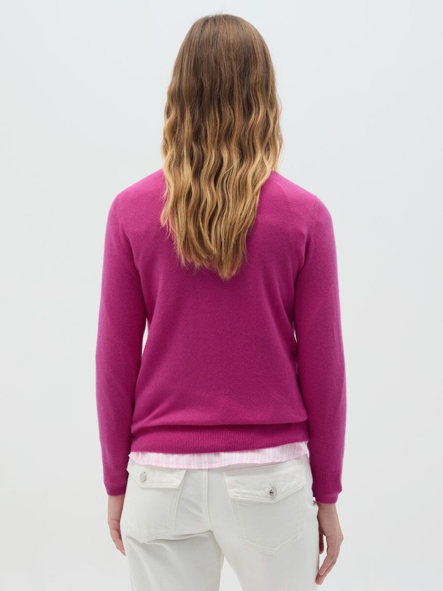 Pullover with round neck in cashmere_3
