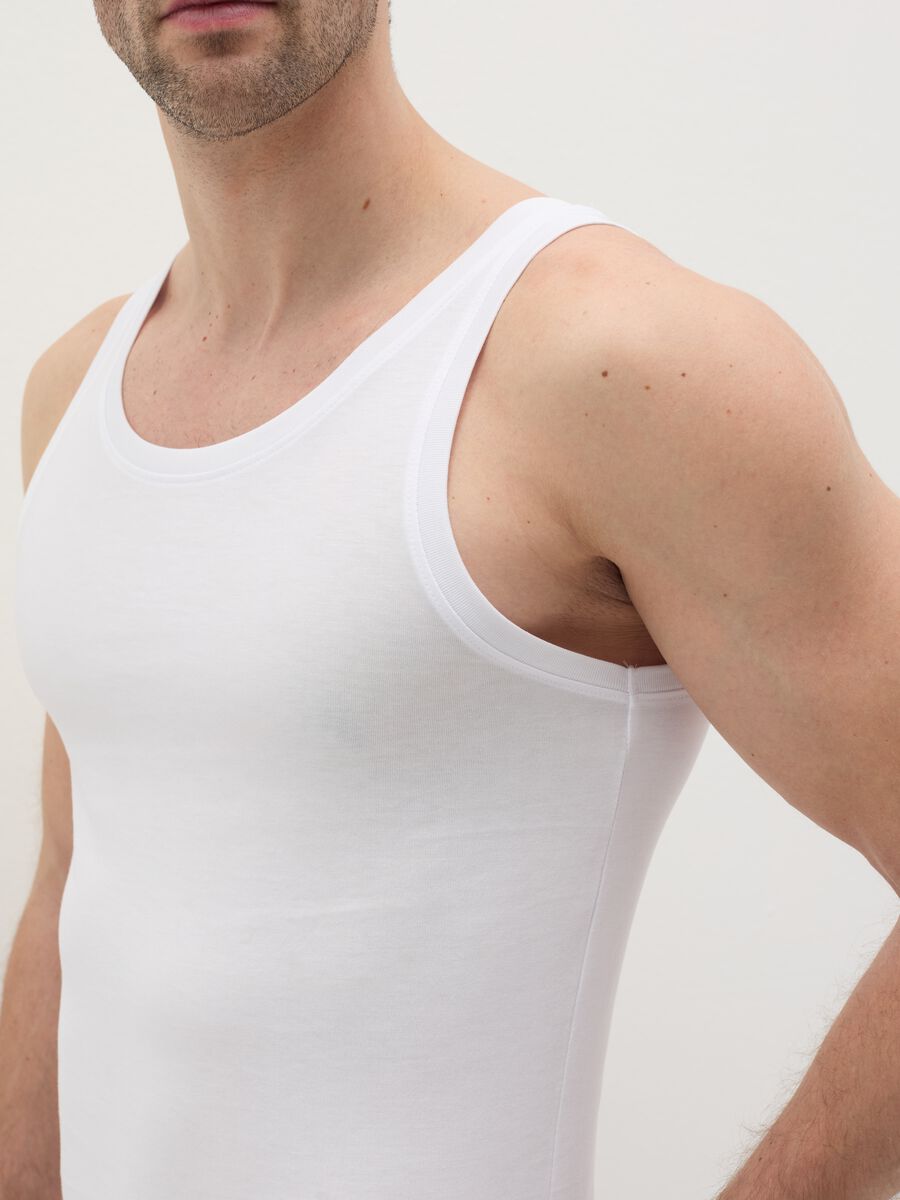 Two-pack racerback vests in Supima cotton_2