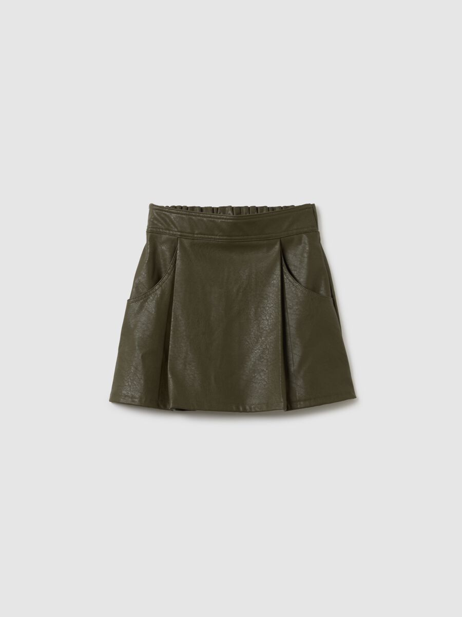 Gonna da bambina verde regular fit_0
