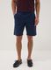 Bermuda chino blu in cotone elasticizzato_1