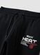 Pantaloni sportivi neri in misto cotone con stampa Miami Heat_1