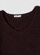 Brown V-neck jumper, regular fit_1