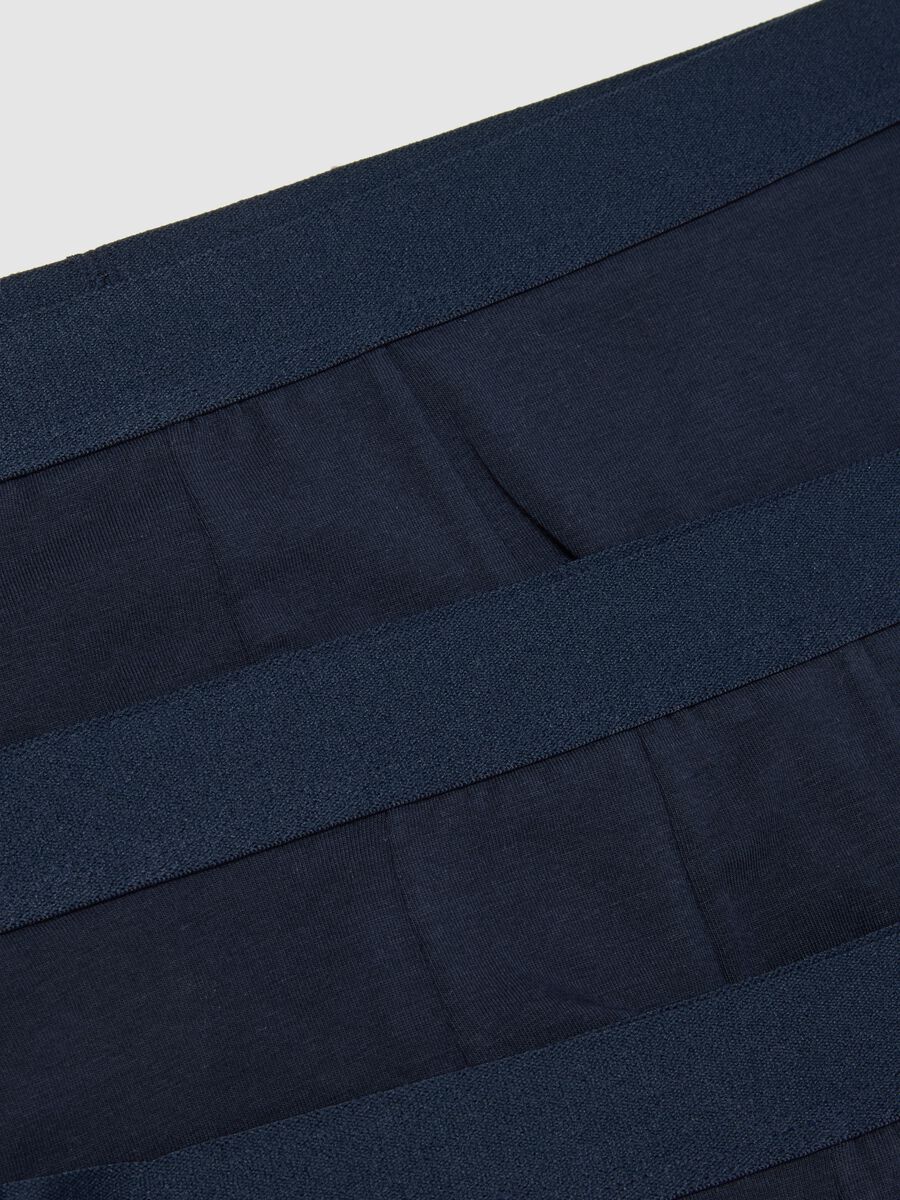 Set of three-pack cotton stretch blue regular fit boxers_5