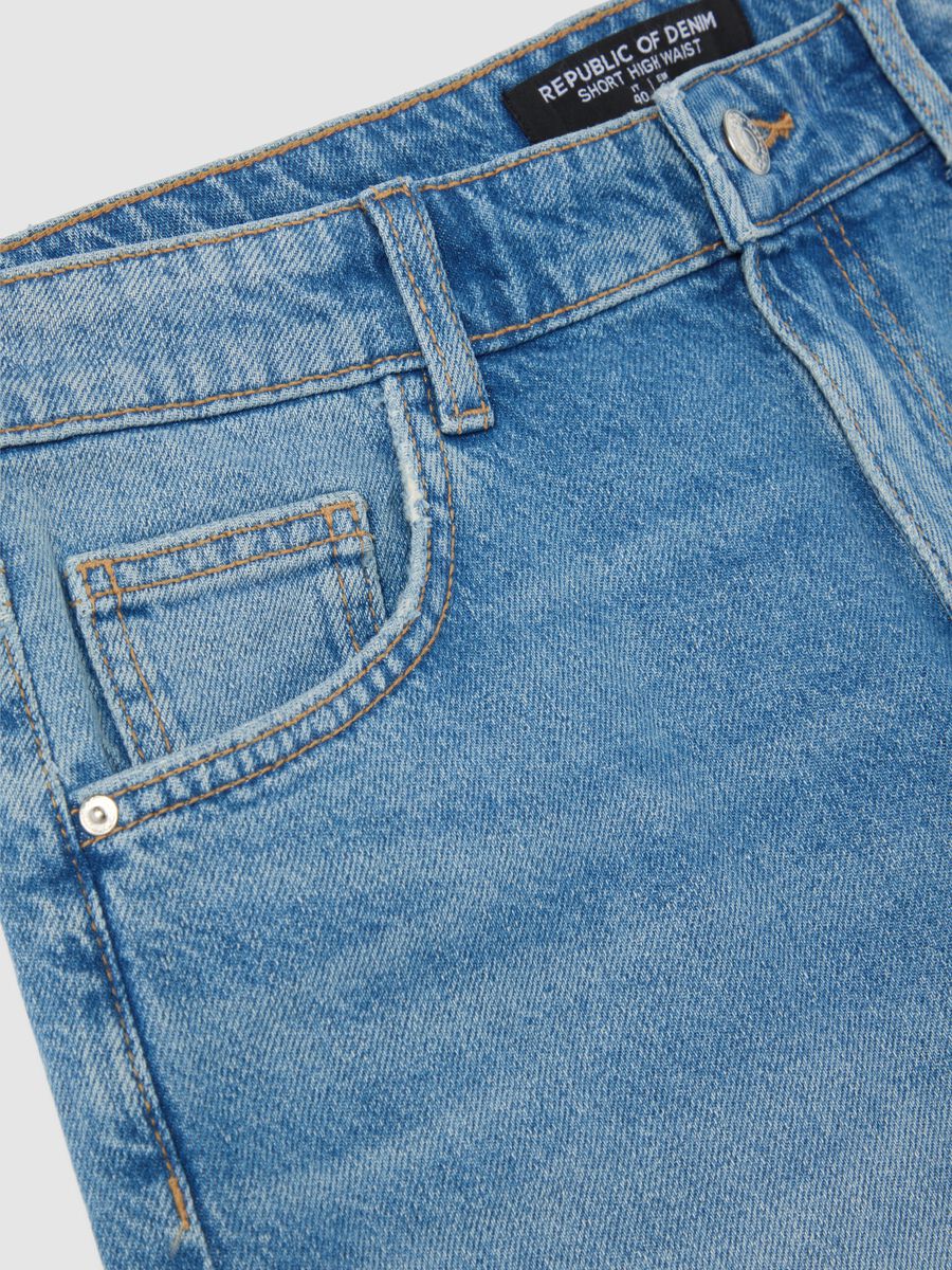 Blue denim Bermuda shorts by Ovs_5