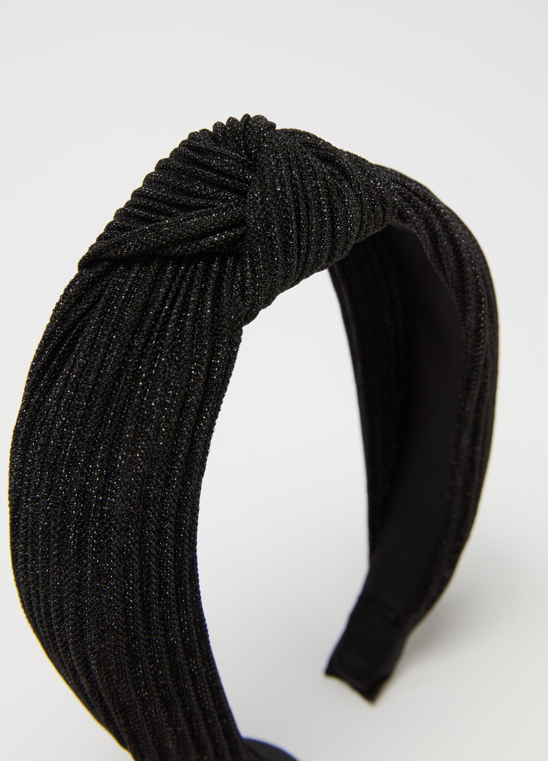 Alice band in lurex with knot
