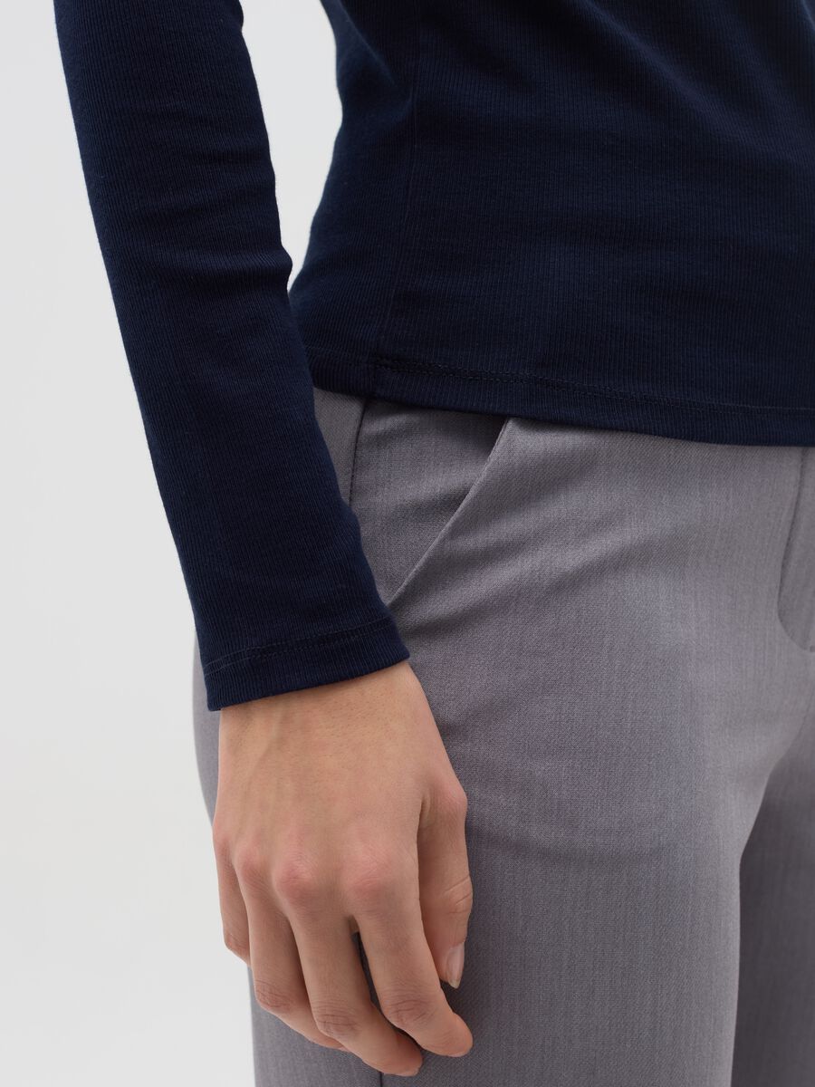 Stretch cotton and modal turtleneck jumper_3