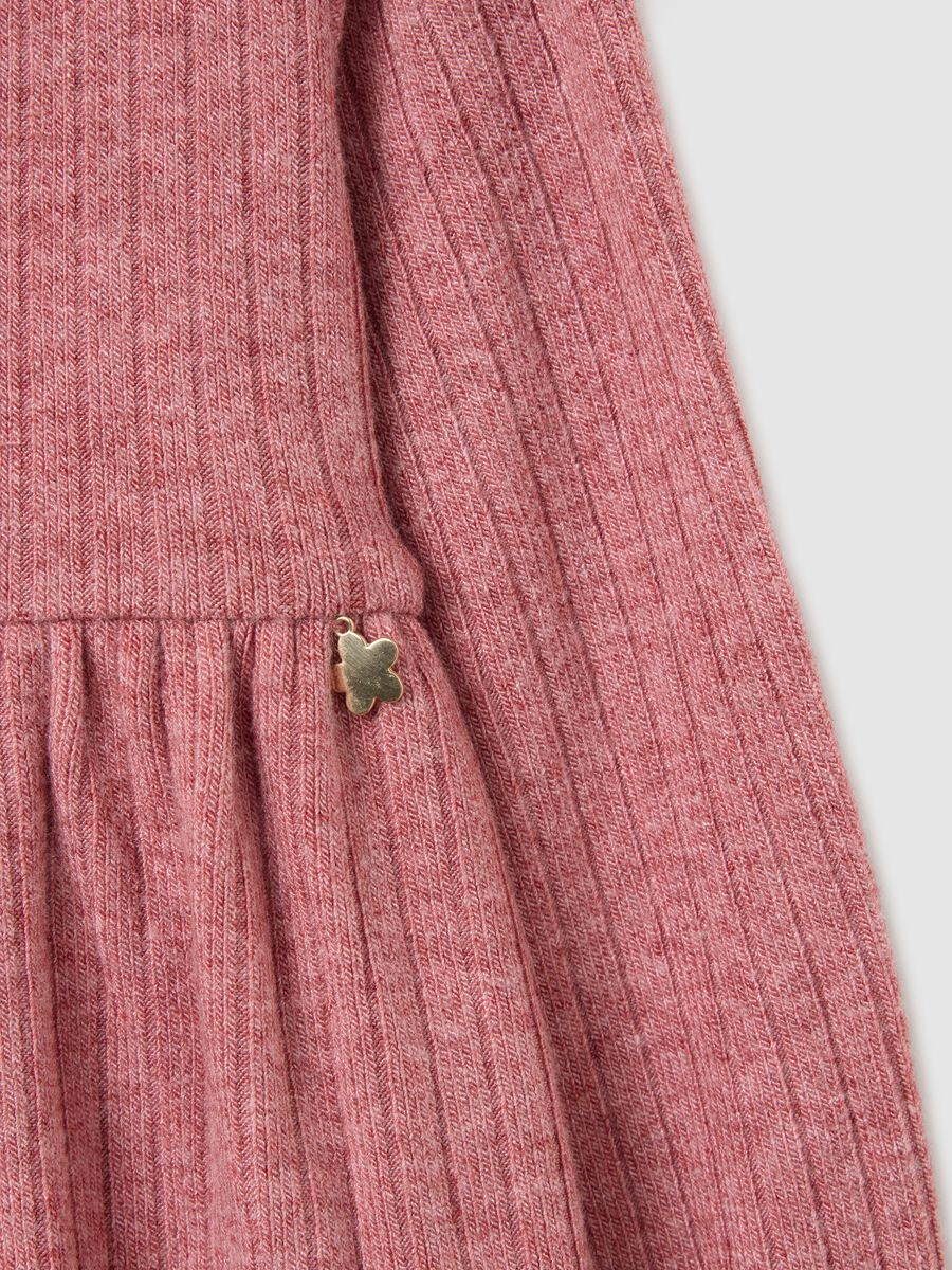 Pink regular fit dress for baby girl_2