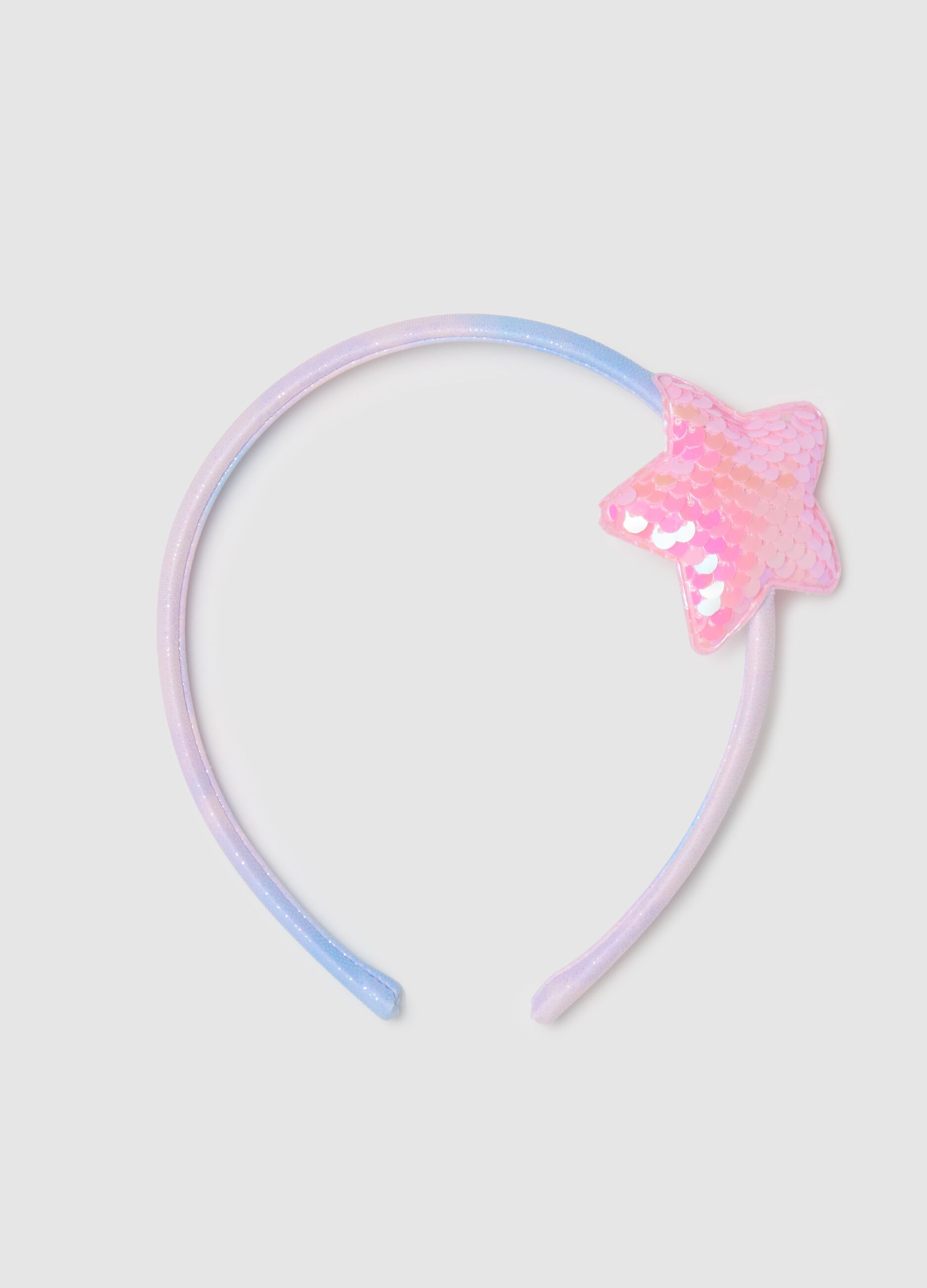 Rainbow Alice band with sequinned star