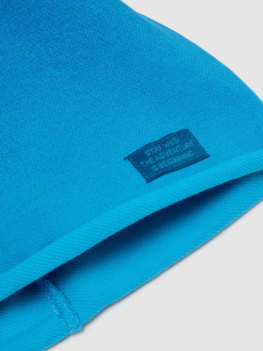 Blue stretch cotton hat for children_2