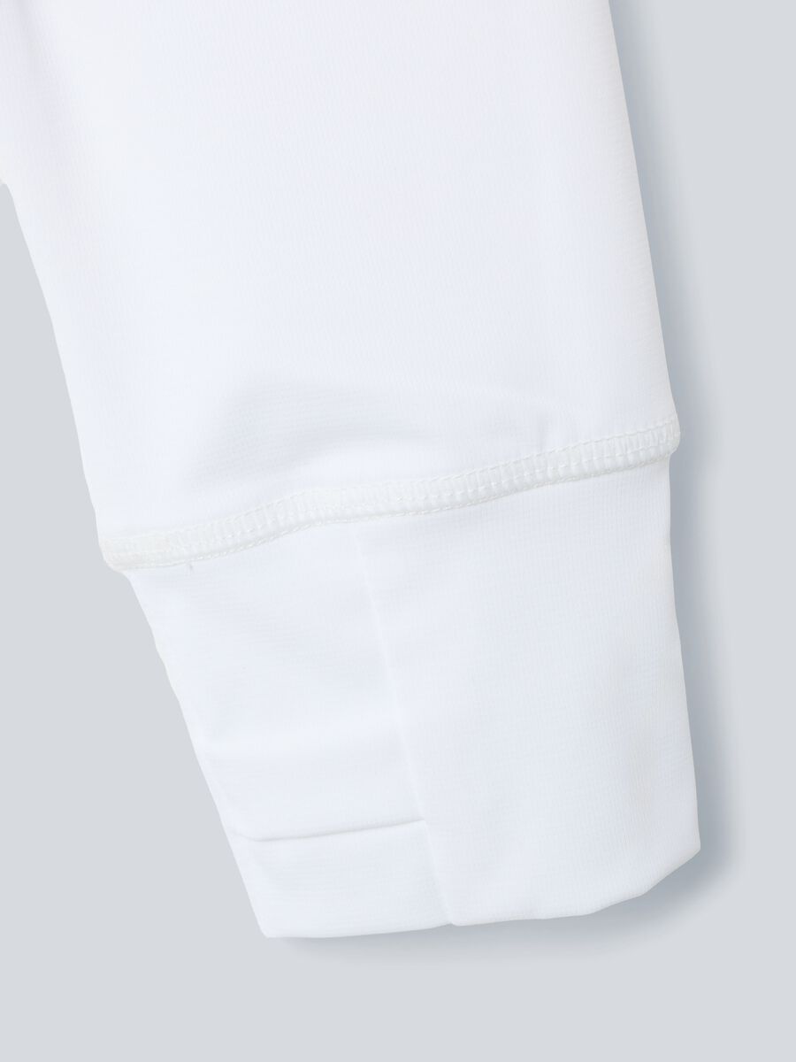 White ALTAVIA COURT full-zip sweatshirt in stretch technical fabric_7