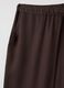 Women's trousers in pure brown viscose regular fit_5