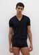 Twin pack of black Supima cotton V-neck T-shirts_0