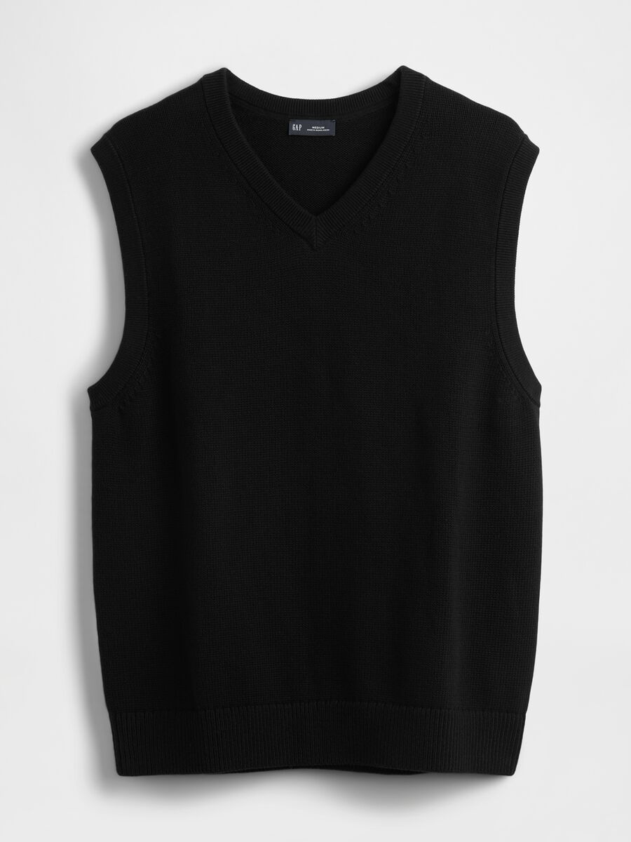 Black pure cotton waistcoat_3