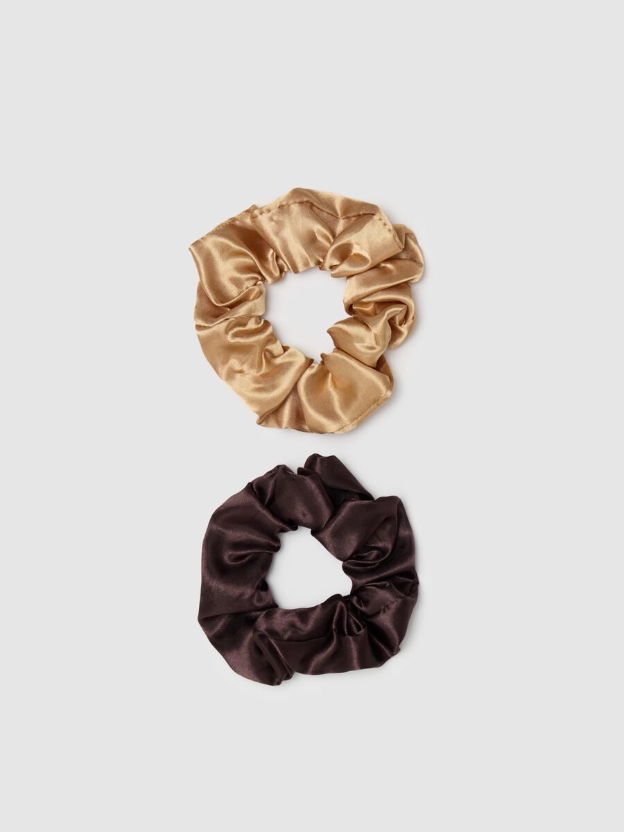 Two-pack denim hair elastics_0