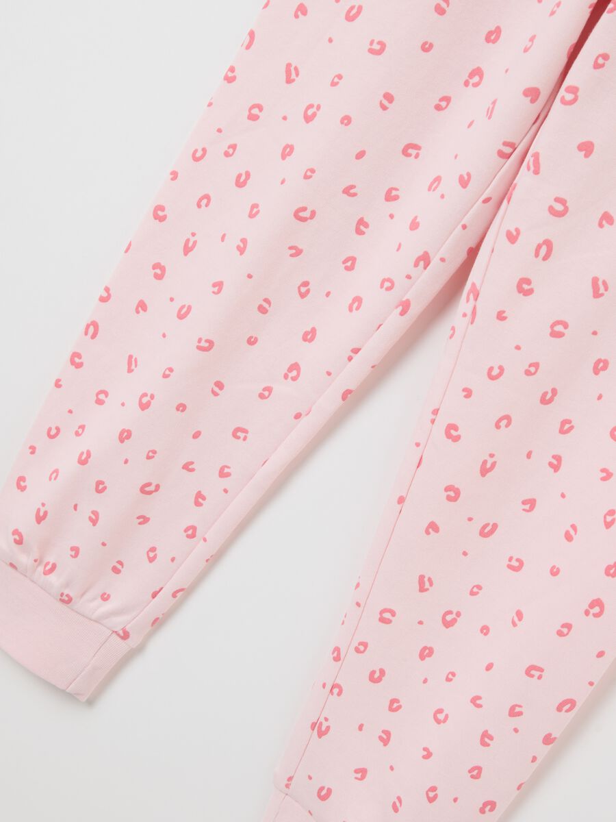 Pyjamas in organic cotton with "It's bed time" print_3