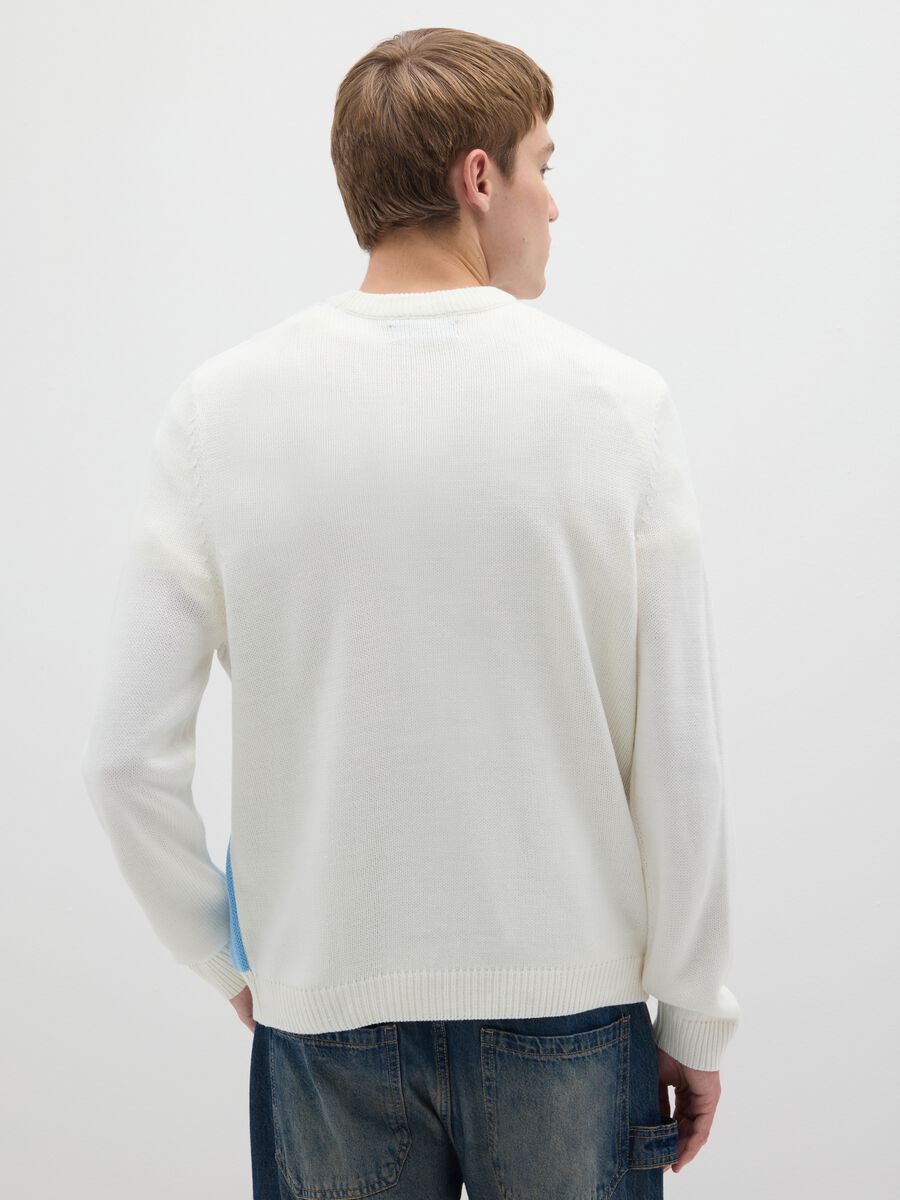 Regular fit multicolour sweater with print_2