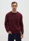 Red pullover with jacquard knit_1