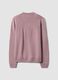 Dark pink regular-fit crew neck knit jersey jumper_2