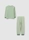 Green fleece children's pyjamas_1