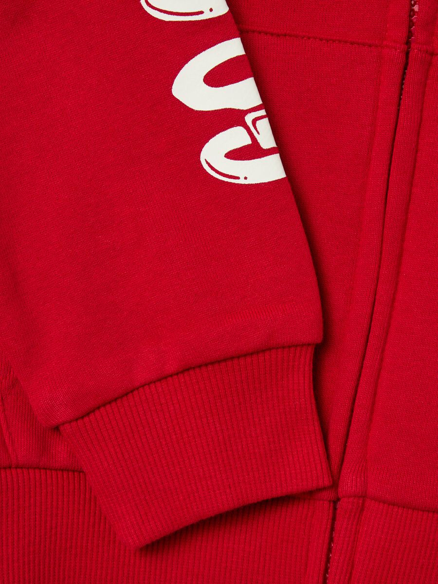 Full-zip sweatshirt with hood and Spidey print_2