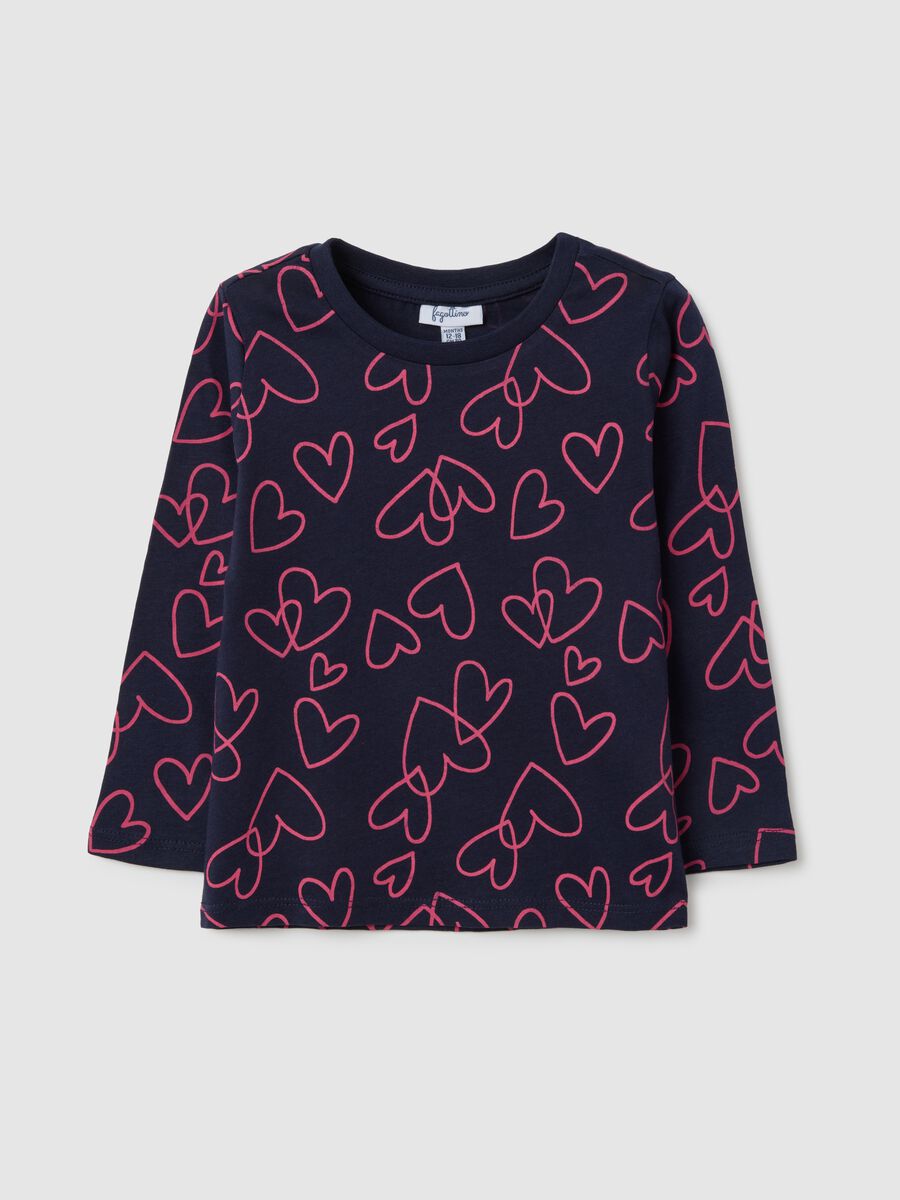 Girls' Blue Pure Cotton Jumper with Regular Fit_0