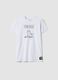 White short-sleeved pure cotton T-shirt_3