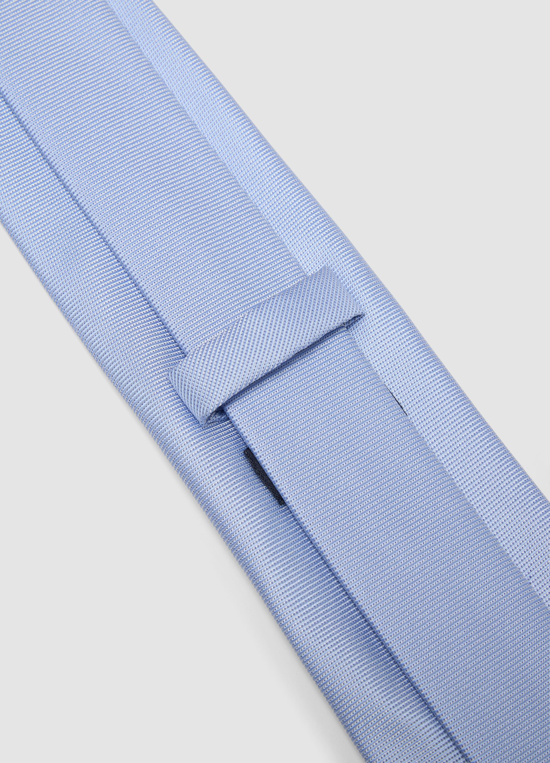 Light blue tie, 7.5 cm blade