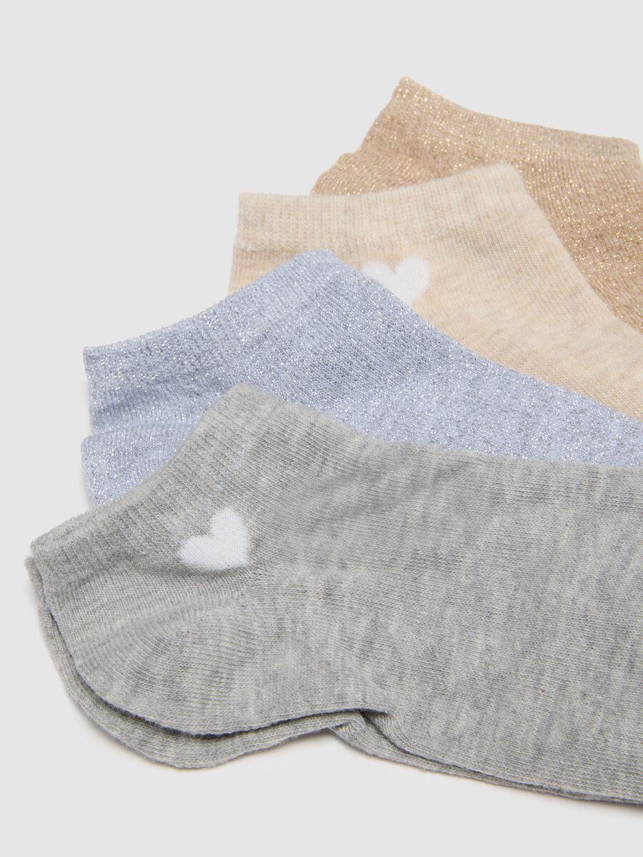 Multipack Multicolour Cotton Blend Ankle Socks_1