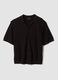 Brown pure cotton short-sleeve oversized shirt_4