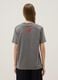 Grey pure cotton T-shirt with &ldquo;The Devil Wears Prada&rdquo; print, oversized fit_2