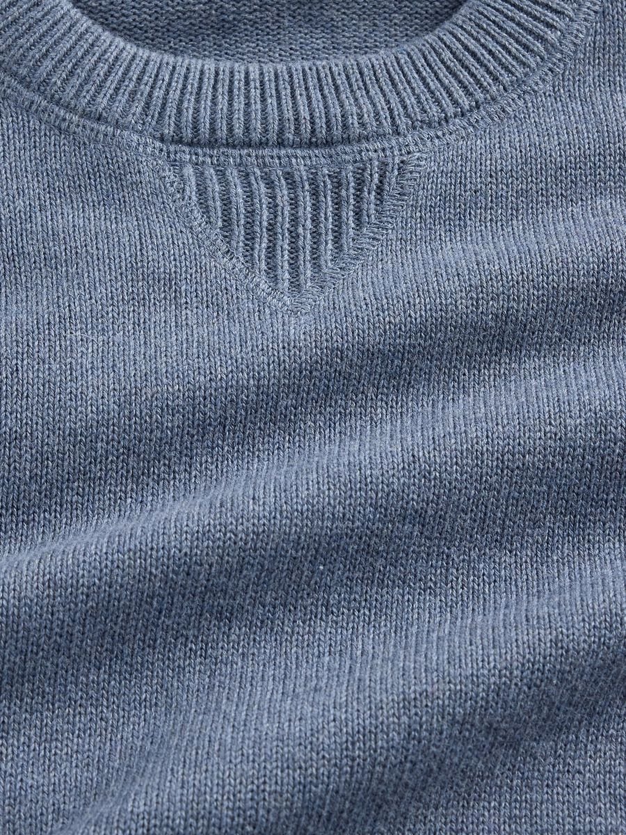 Blue Cotton Sweater for Boys_4