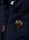 Gilet blu imbottito con cappuccio e zip per bimbo_3