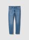 Light blue skinny fit stretch cotton jeans_4