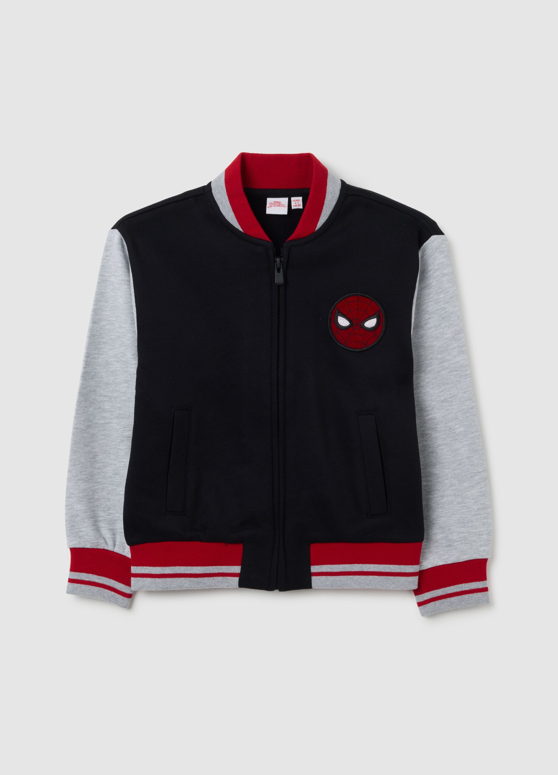 Children's sweatshirt in multicolour cotton blend regular fit with Spiderman print