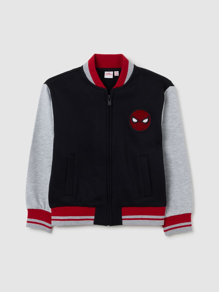 Children's sweatshirt in multicolour cotton blend regular fit with Spiderman print_0
