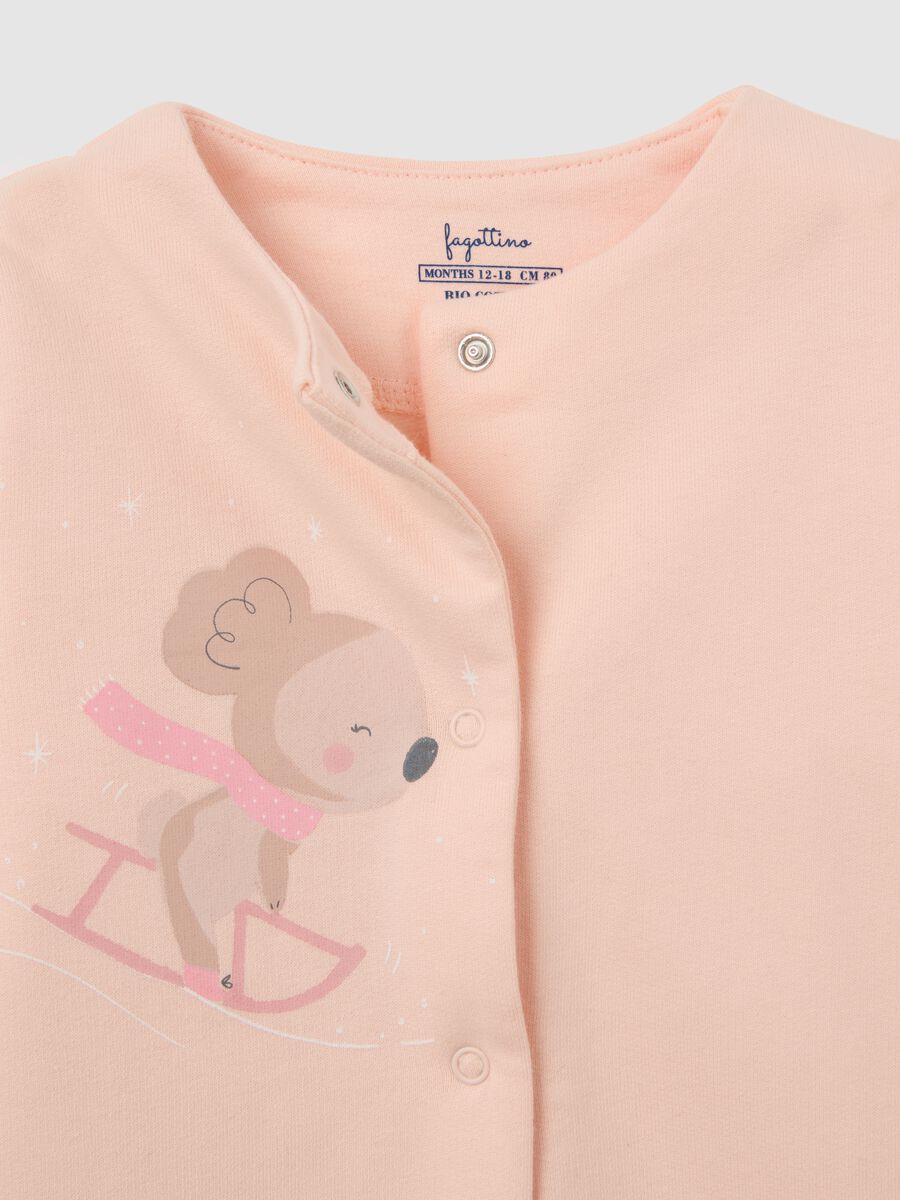 Bipack pagliaccetti multicolor da neonato in puro cotone con stampe_2