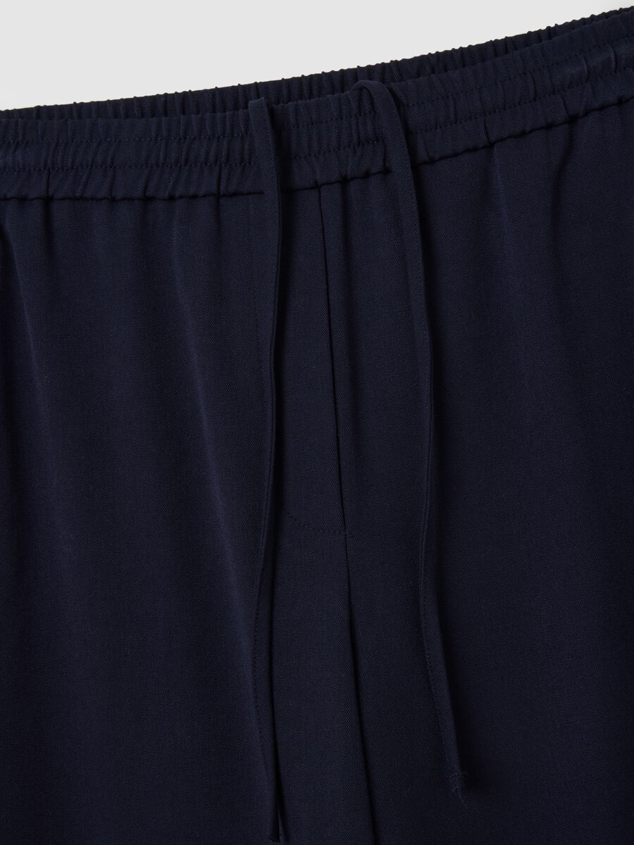 Blue Regular Fit Trousers_5