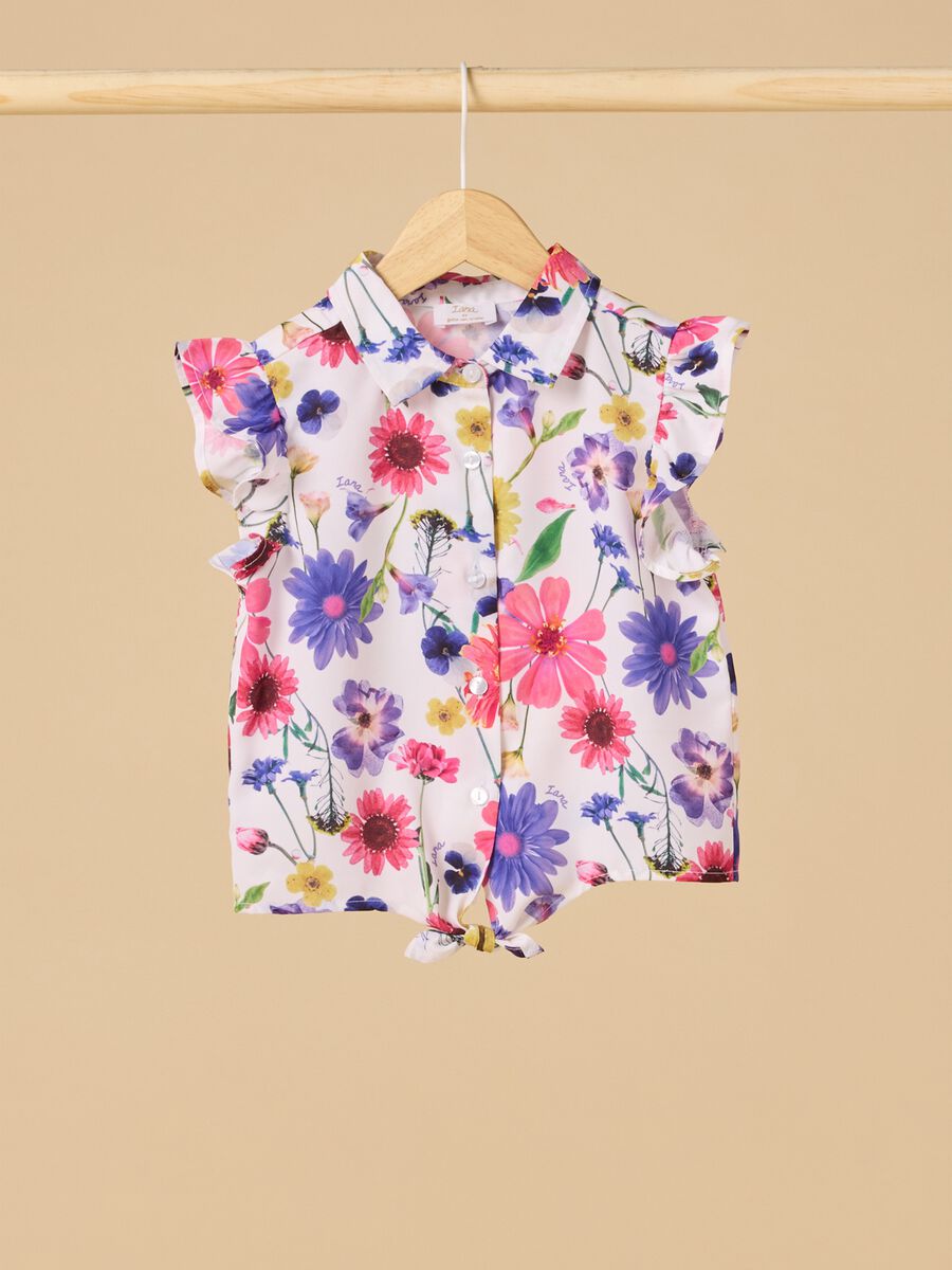 Floral pattern shirt_0