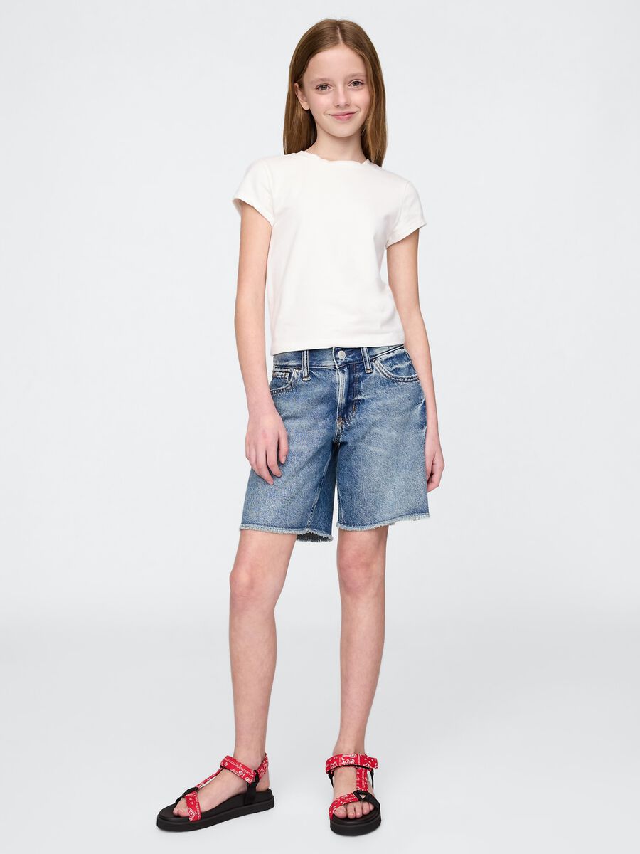Shorts in denim_0