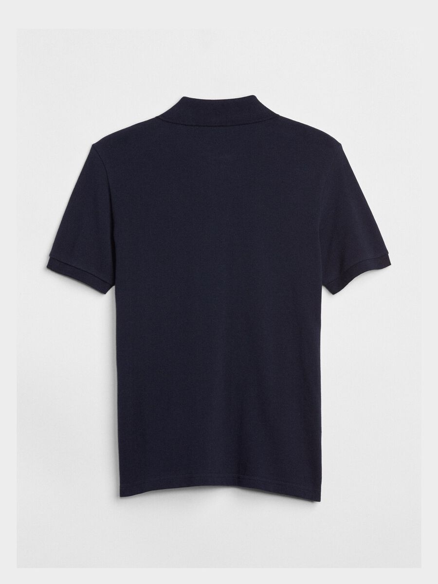 Solid colour piquet polo shirt_1