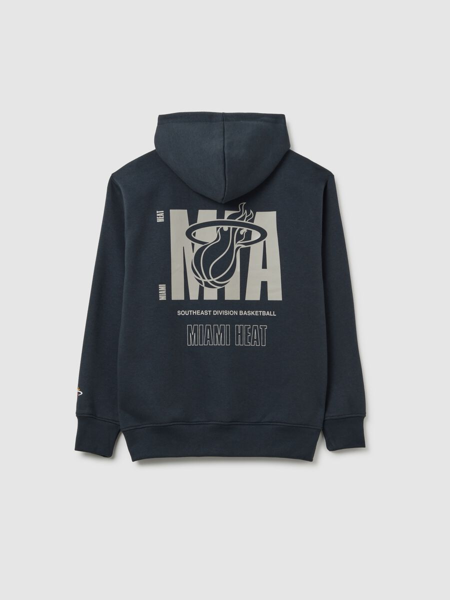 Kids' Blue Regular Fit Cotton Blend Sweatshirt Miami Heat_4