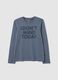 Boys' long blue pure cotton top regular fit_3