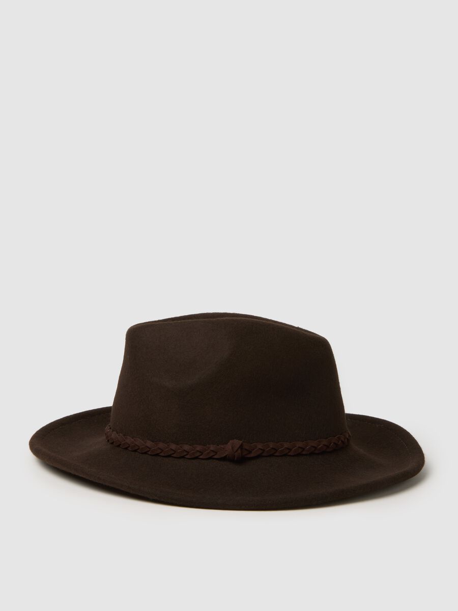 Cappello fedora marrone_0