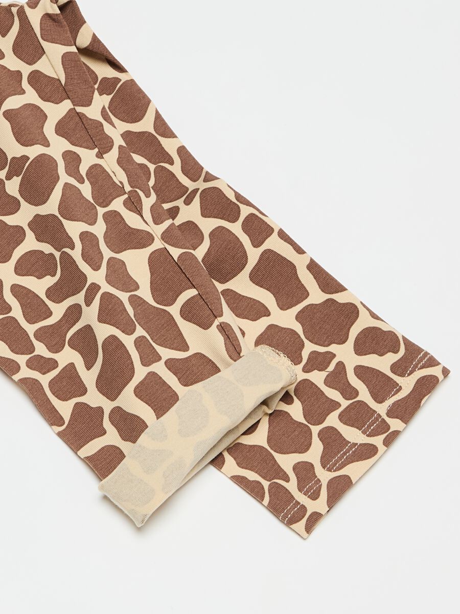 Three-quarter leggings with speckled print_2