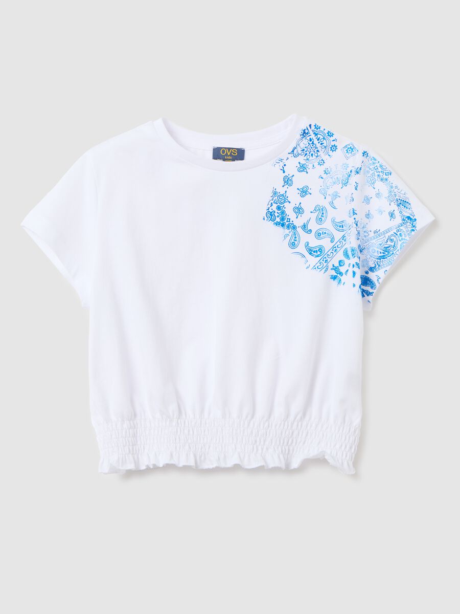 Cotton T-shirt with elastic base_3